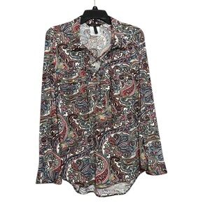 BCBGMAXAZRIA paisley print tunic size large new